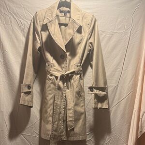 DKNY Camel Trench Coat Size S